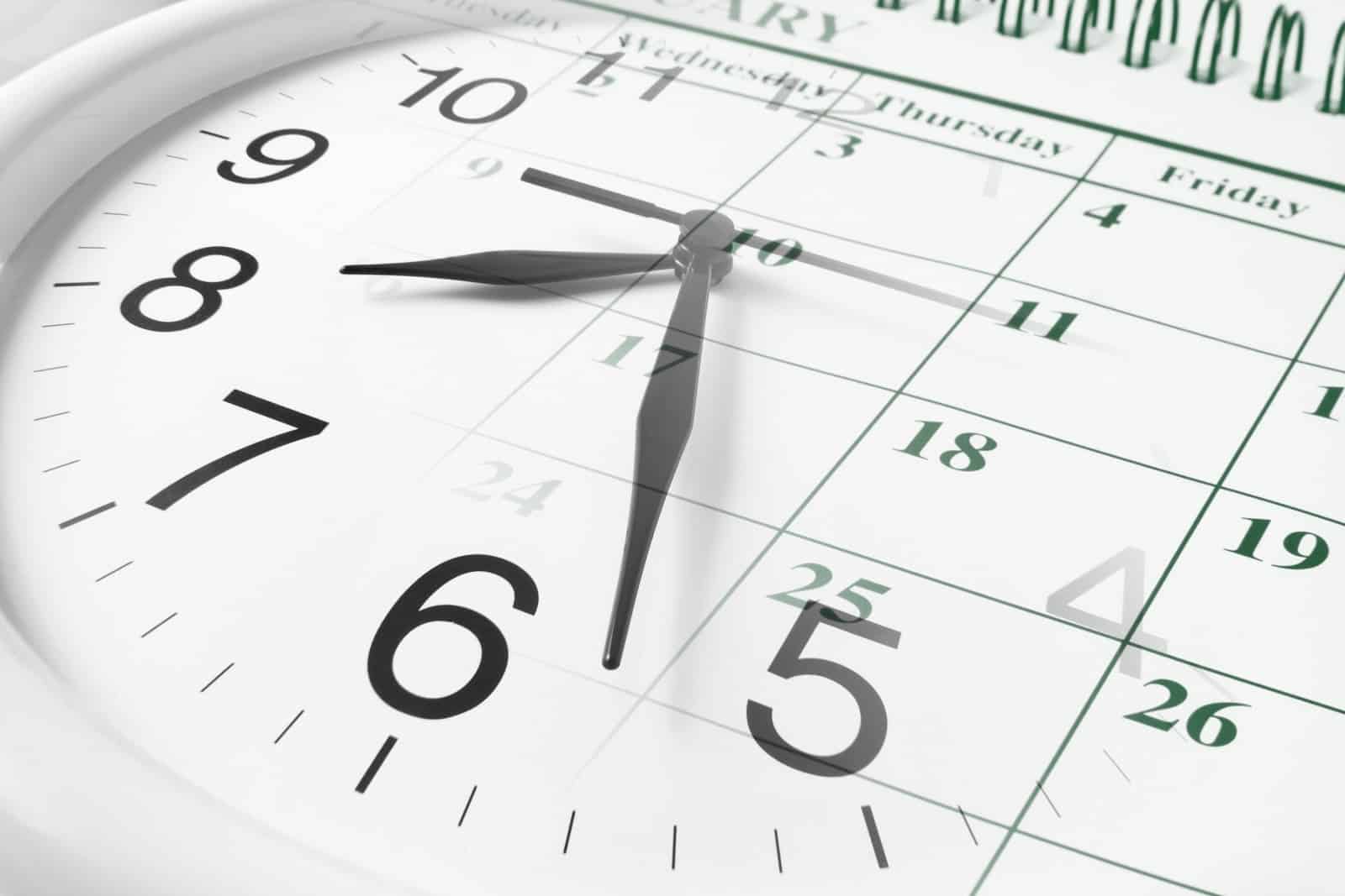 Gérer son temps: commencez par trouver le bon calendrier 2018